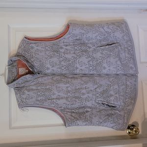 Beautiful Gray Quilted Vest